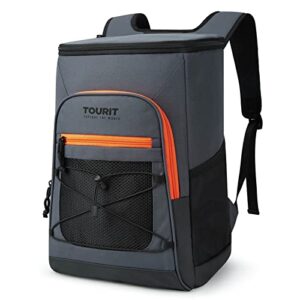 tourit cooler backpack insulated 33 cans leakproof backpack cooler lightweight for picnics, camping, hiking, beach, trip