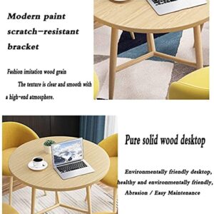 Office Business Hotel Lobby Dining Table Set, Office Table and Chair Set Hotel Reception Lounge Reception Table and Chair Set Round Table Office Hotel Living Room 1 Table 4 Chairs Tea Shop Dessert Sho