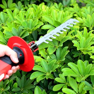 Hedge Trimmers 2-in-1 22inch 1400RPM Light Weight 3/5” Cutting Capacity with 2.0Ah Battery and Charger Cordless Hedge Trimmers