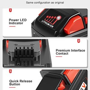 Replacement for Milwaukee M-18 Battery 9.0Ah 2/pk M18 M18b 48-11-1850 48-11-1840 48-11-1815 48-11-1820 48-11-1852 48-11-1828 48-11-1822 Cordless Power Tool