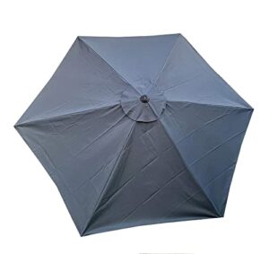 bellrino replacement * gray * umbrella canopy for 9 ft 6 ribs (canopy only) (gray-96)