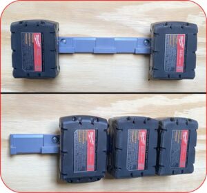 battery holder for 4x milwaukee 18v batteries | m18 battery holder milwaukee | battery storage for milwaukee 18v | wall mount for milwaukee m18 batteries