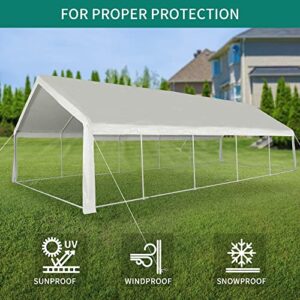 YITAHOME 20x40 ft Outdoor Heavy Duty Party Tent Wedding Event Shelters Upgraded Galvanized Canopy with Large White Roof, Removable Sidewalls & 4 Storage Bags