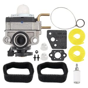 carbbia 753-06258a carburetor for ryobi ry251ph ry252cs ry254bc 2 cycle 25cc engine cultivator string trimmer edger with 560873001 air filter tune-up kit