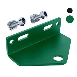 Universal Zero Turn Lawn Mower Trailer Hitch 5 Inch Heavy Duty Steel - Including Installation Hardware (Green)