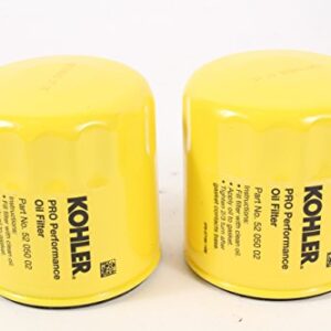 Kohler (2 Pack) 52 050 02-S1 Engine Oil Filter Extra Capacity For M18 - M20, CV11 - CV16, CH11 - CH16, LV560 - LV675, CV460 - CV490