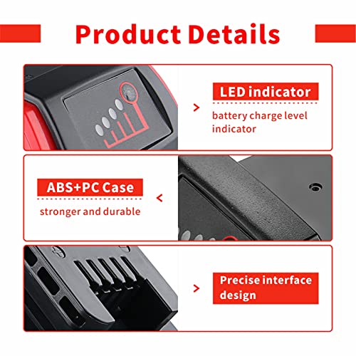 FERRYBOAT 2Pack 6.5Ah M-18 Replacement Battery for Milwaukee M 18 Battery Lithium-ion Batteries XC 48-11-1862 48-11-1860 48-11-1850 48-11-1840 48-11-1828 48-11-1815 Cordless Power Tools