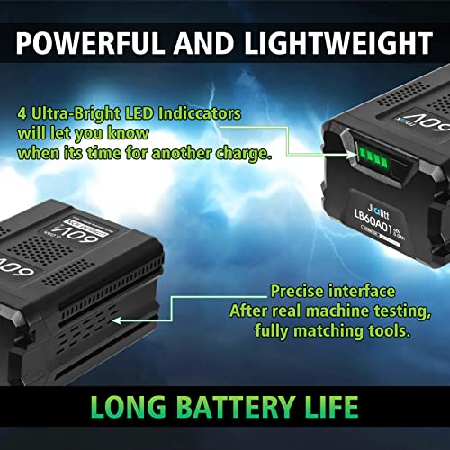 Jialitt 60V 5.0Ah Replacement for Greenworks Pro 60V Battery Max Lithium Ion LB60A00 LB60A01 LB60A02 LB60A03(Not for Kobalt&Powerworks)