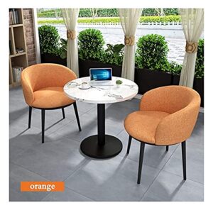 office business hotel lobby dining table set, small conference table office & chair set, combination clothing store chess room meeting lounge 1 2 chairs 60cm in diameter little round ( color : gray )