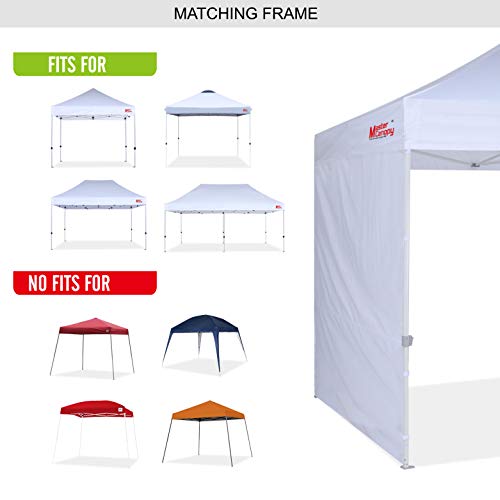 MASTERCANOPY Pop-up Canopy Sidewall Kit, 3 Sidewalls & 1 Doorwall Only (10x10,White)