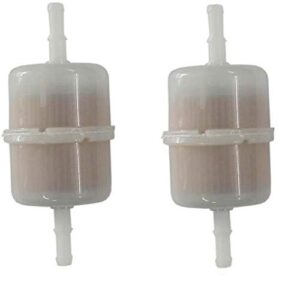 pack of 2 fuel filters compatible with kohler 24 050 02, 24 050 02-s, 24 050 10, 24 050 10-s, 24 050 10-s1, 24 050 13 ariens 21539500 cub cadet 24 050 10-s, cc-24-050-02 briggs 98688, 692983, 821026