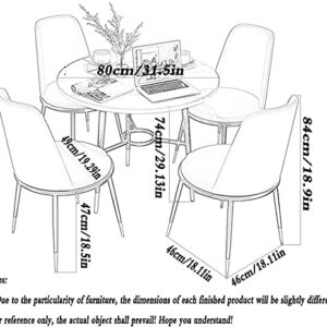 Office Business Hotel Lobby Dining Table Set, Business Coffee Table Office Table and Chair Set, Office Table and Chair Set Creative Round Table Study Living Room Bedroom Home Company Company Shop Rece