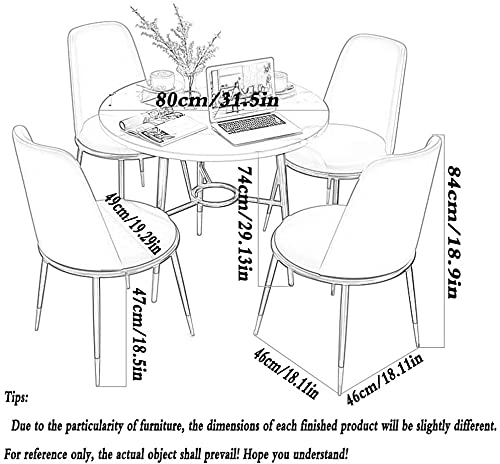 Office Business Hotel Lobby Dining Table Set, Business Coffee Table Office Table and Chair Set, Office Table and Chair Set Creative Round Table Study Living Room Bedroom Home Company Company Shop Rece