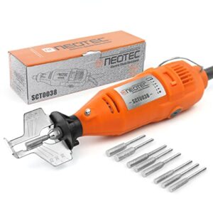 neo-tec electric chainsaw sharpener kit, 3 in 1 chainsaw file 180w power chain saw blade sharpener tool