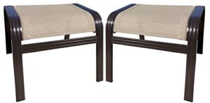 tampa sling outdoor ottoman set of 2