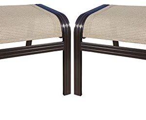 Tampa Sling Outdoor Ottoman Set of 2