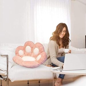 Cushion,Cat Paw Cushion Cute Chair Seat Cushion Lazy Sofa Cushion Outdoor Decoration Warm Floor Cushion Skin Friendly Warm Mat (60x60cm, Black)