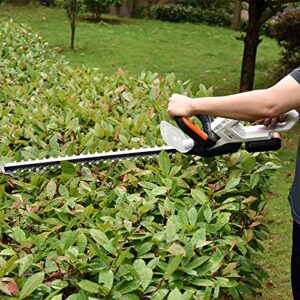 LIGO Electric Hedge Trimmer, 20V Power Cordless Hedge Trimmer Bush Trimmer Vibration-proof Hedge Trimmers with 2000mAh Li-Ion Battery and Charger