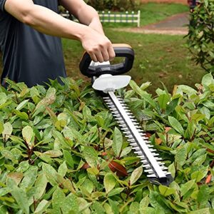 LIGO Electric Hedge Trimmer, 20V Power Cordless Hedge Trimmer Bush Trimmer Vibration-proof Hedge Trimmers with 2000mAh Li-Ion Battery and Charger