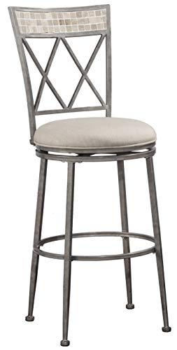 Hillsdale Furniture Milestone Counter Stool, Height, Aged Pewter