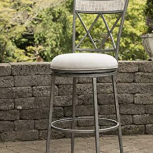 Hillsdale Furniture Milestone Counter Stool, Height, Aged Pewter