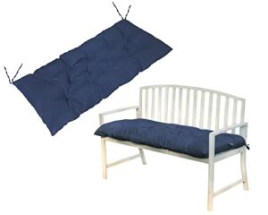 cosnuosa outdoor bench cushion waterproof outdoor loveseat cushions swing cushions bench cushions for indoor furniture navy 60×20 inches