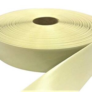 1.5" Wide Vinyl Strap for Patio Pool Lawn Garden Furniture (45' Roll) Make Your Own Replacement Straps. Plus - 50 Free Fasteners! (224 Off White)