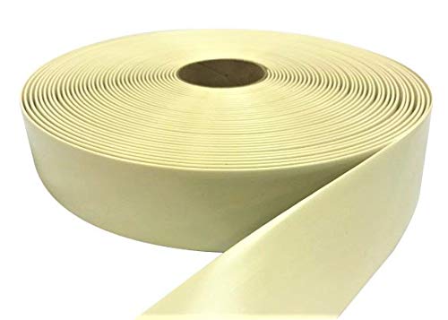 1.5" Wide Vinyl Strap for Patio Pool Lawn Garden Furniture (45' Roll) Make Your Own Replacement Straps. Plus - 50 Free Fasteners! (224 Off White)