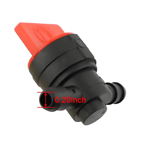 Panari 1/4" Fuel Hose Gas Inline Straight Cutoff Shut Off Valve Clamp for 493960 494768 698183 283207 95162S Oregon 07-406 AM36141 AM107340 Toro 1-603770 54-3150