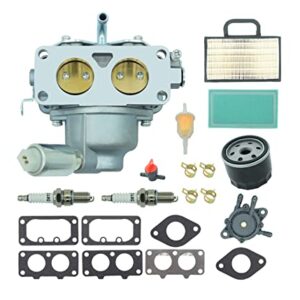 Carburetor Fit for John Deere L111 L118 L120 LA120 LA130 LA135 LA140 LA145 LA150 replacement Parts for Briggs & Stratton 791230 799230 699709 499804 20-25hp V-Twin Engine Lawnmower