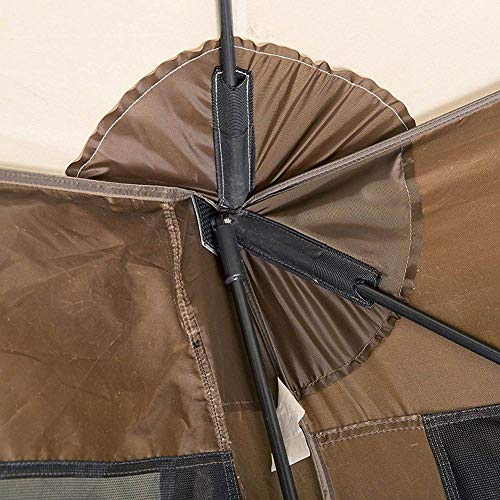 CLAM Quick-Set Escape 11.5 x 11.5 Ft Portable Pop Up Camping Outdoor Gazebo Screen Tent Canopy Shelter & Carry Bag with 6 Wind & Sun Panels Accessory