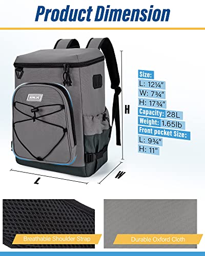 SUNLUG Backpack Cooler 40 Cans Leakproof Insulated Cooler Backpack Large Capacity for Men Women to Picnics, Camping, BBQ