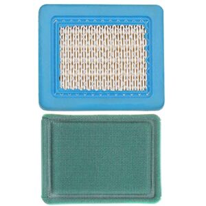 Dxent 491588S Air Filter 491588 399959 for Briggs and Stratton 625e 675ex 725ex Troy-Bilt TB110 TB230 TB130 TB210 3.5-6.75 Gross HP LG491588JD Push Lawn Mower w Pre Filter Fuel Filter Spark Plug