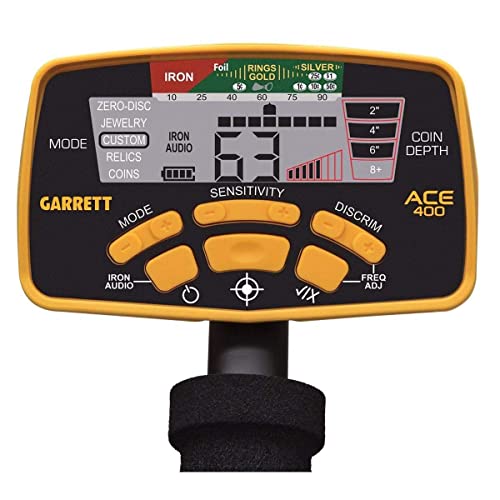 Garrett Ace 400 Metal Detector with Waterproof Coil and Headphone Plus Accessories