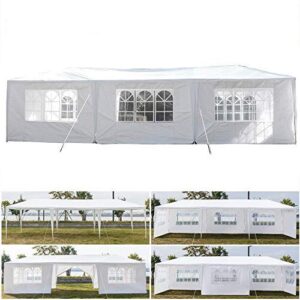Teekland 10'x30' Outdoor Canopy Party Wedding Tent,Sunshade Shelter,Outdoor Gazebo Pavilion with 8 Removable Sidewalls Upgraded Thicken Steel Tube (10' x 30' / 8 Removable Sidewalls-1)