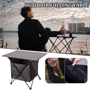 DOUBAO Outdoor Camping Table Portable Foldable Ultralight Aluminium Picnic Folding Tables Outdoors (Color : D, Size : Small)