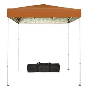 sunnyglade 6×4 ft pop-up canopy tent outdoor portable instant shelter folding canopy with carry bag