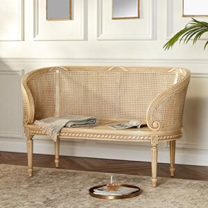 Parisian Oval Rattan Settee