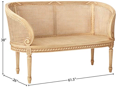 Parisian Oval Rattan Settee