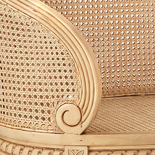 Parisian Oval Rattan Settee