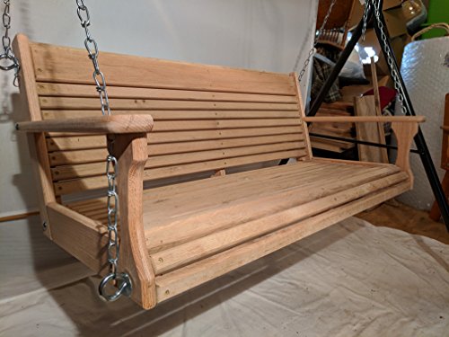 Wood Tree Swings-Cypress Porch Swing/Wood Porch Swing/USA Made/Wooden Swing