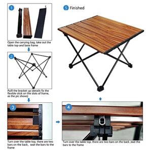 DOUBAO Portable Ultralight Small Mini Camping Folding Table with Aluminum Alloy for Camp Fishing Travel and Hiking