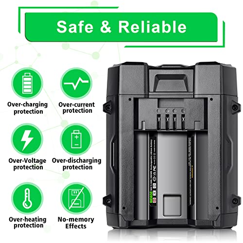 DSANKE 56V 5000mAh BA2800 Lithium-Ion Replacement Battery for EGO 56V BA2800 BA2800T BA4200 BA1400 Compatible with ST1502LB CS1604 LB4800 LB6504 LB5804 HT2400 56V Power Tools+Battery Holder