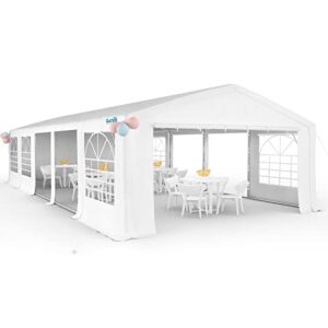 quictent 20′ x 32′ /6m x 10m galvanized heavy duty party tent wedding canopy gazebo carport shelter with carry bags