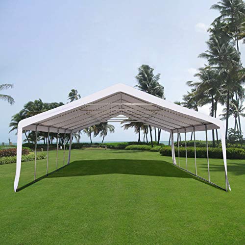 Quictent 20' X 32' /6M X 10M Galvanized Heavy Duty Party Tent Wedding Canopy Gazebo Carport Shelter with Carry Bags