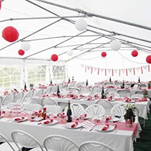 Quictent 20' X 32' /6M X 10M Galvanized Heavy Duty Party Tent Wedding Canopy Gazebo Carport Shelter with Carry Bags