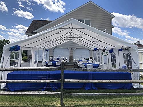 Quictent 20' X 32' /6M X 10M Galvanized Heavy Duty Party Tent Wedding Canopy Gazebo Carport Shelter with Carry Bags