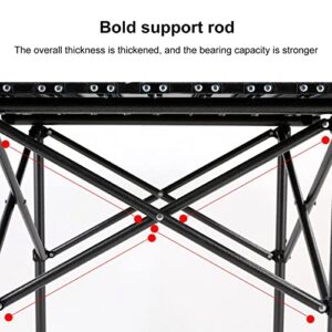 DOUBAO Portable Light Weight Aluminum Alloy Outdoor Folding Table for Camping Beach Backyards BBQ Party Tabletop