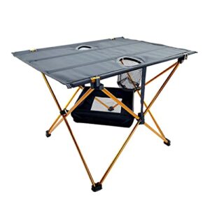 doubao folding portable outdoor tables aluminum alloy camping table camping barbecue picnic portable folding table (color : e, size : as shown)