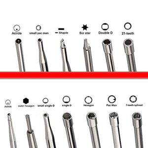 HUSWELL 13 PCS Carburetor Adjustment Carb Adjusting Tool kit for 2-Cycle Small Engine Poulan Husqvarna STIHL Echo Trimmer Weedeater Chainsaw with 4 Size 2-feet Fuel line Hose Tube & Primer Bulb